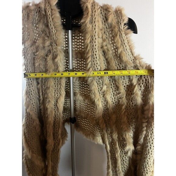 Dolce Cabo Fur Trim Knit Vest – Size S/M - Picture 10 of 10